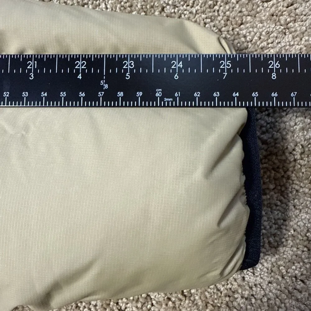 Nautica Men’s Puffer Coat 80% Down‎ 20% Waterfowl Feather Beige Sz L EUC Winter